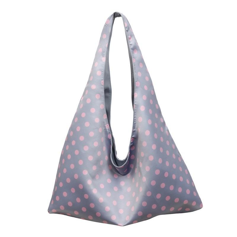 Grote capaciteit Polka Dot Schoudertote Tas Dames Dagelijkse Pendel Kantoor Gebruik PU Waterdruppel Vorm