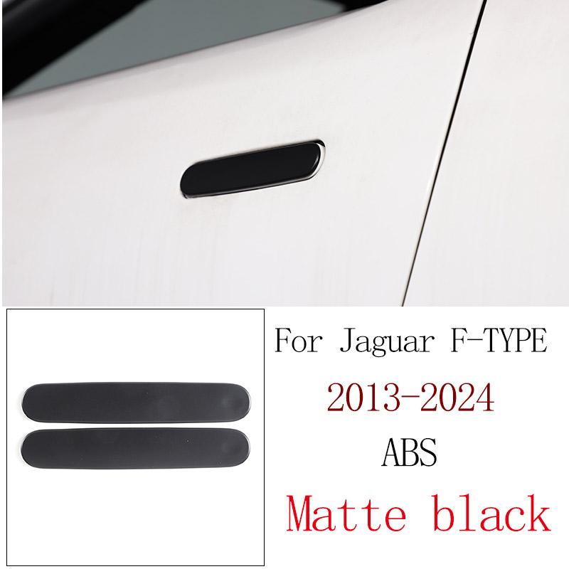ABS Matte Black For Jaguar F-TYPE 2013-2024 Car Central Control Water Cup Panel Glass Lifting Frame Car Interior Accessories