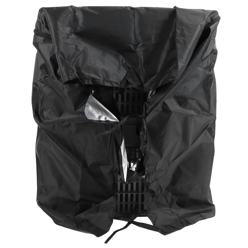 Washing Machine Cover 210D Silver Coated Oxford Cloth Balcony Dryer Protector 74x71x101cm Black