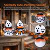 Soft Plush Ghost Dolls for Kids Halloween Faceless Ornament, Cute Cloth Fabric Ghosts Table Cozy Autumn Winter Home Decor Decoration, BOO Banner