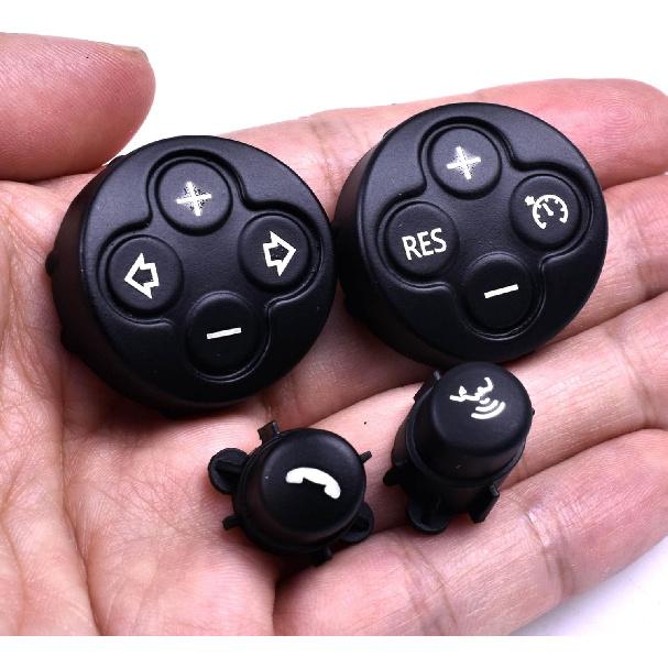 Steering Wheel Push Button Volume Cruise Control Switch Cover, Black, Compatible with BMW MINI Clubman Countryman Cooper S Roadster R55 R56 R57 R58