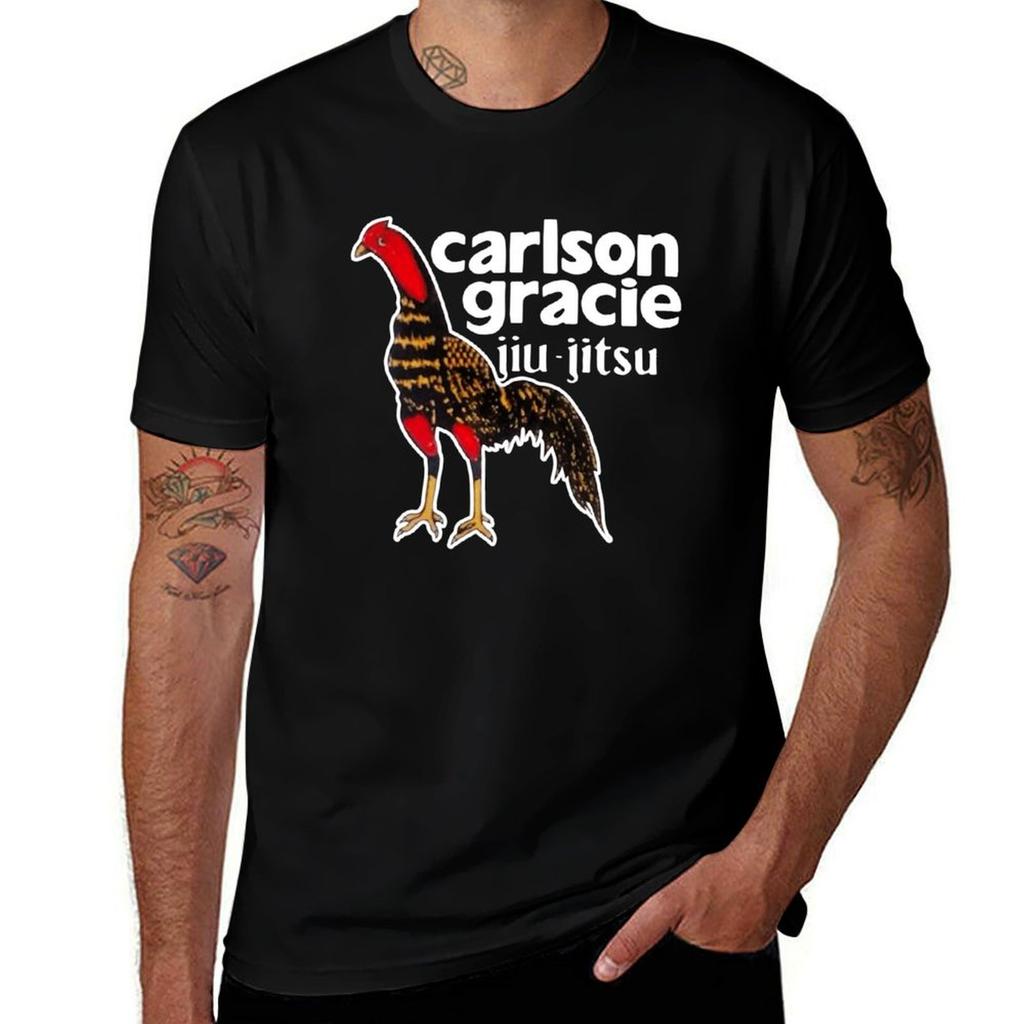 Carlson Gracie Team Logo Rooster Tshirt Plus Size Nonshrink Tshirt