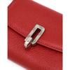 Daks Red Cowhide Slim 3 Fold Wallet Dcwa6f521r2