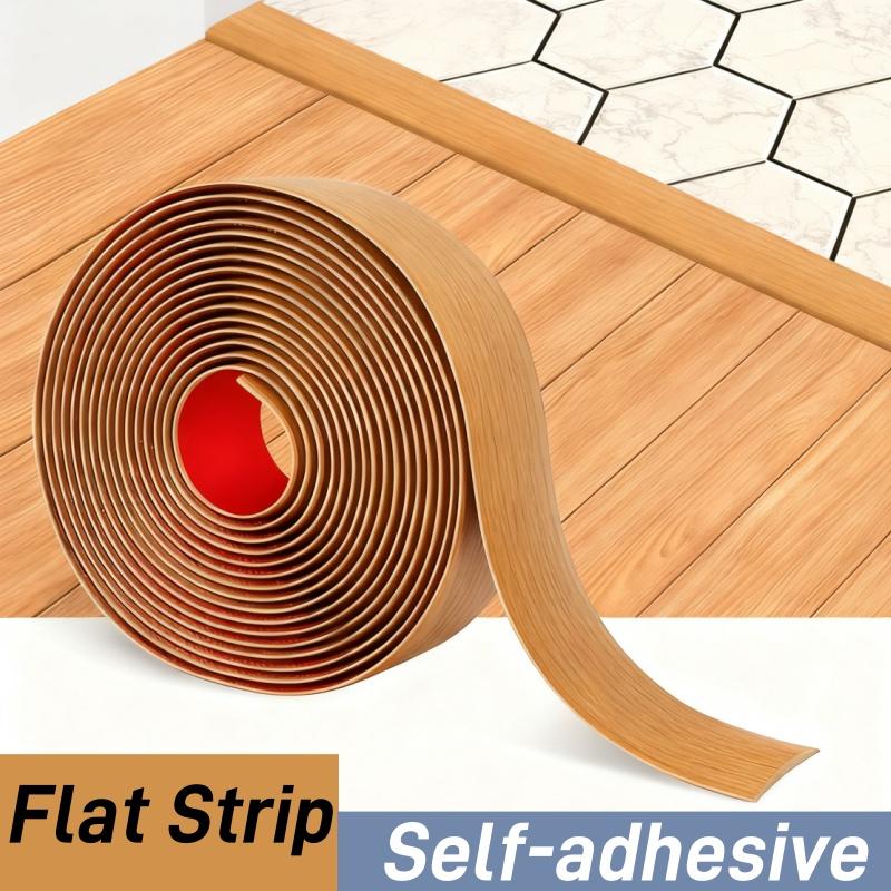 Self Adhesive Carpet To Tile Edging Trim Strip Cuttable Threshold Cover Doorway Divider Strip Wear-resistant Flat Button Strip