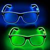 Świecące w ciemności Neonowe Okulary Rave LED na Imprezę EDM Halloween i Boże Narodzenie dekoracja halloweenowa okulary na imprezę fiesta