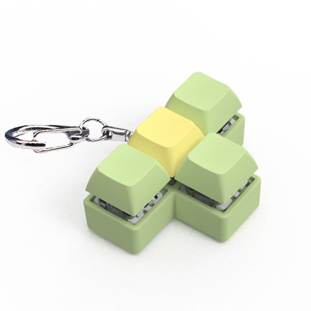 Keycap Fidget Keychain Keys Button Pinch Toy Multi-Color Clicker Toy  Kids
