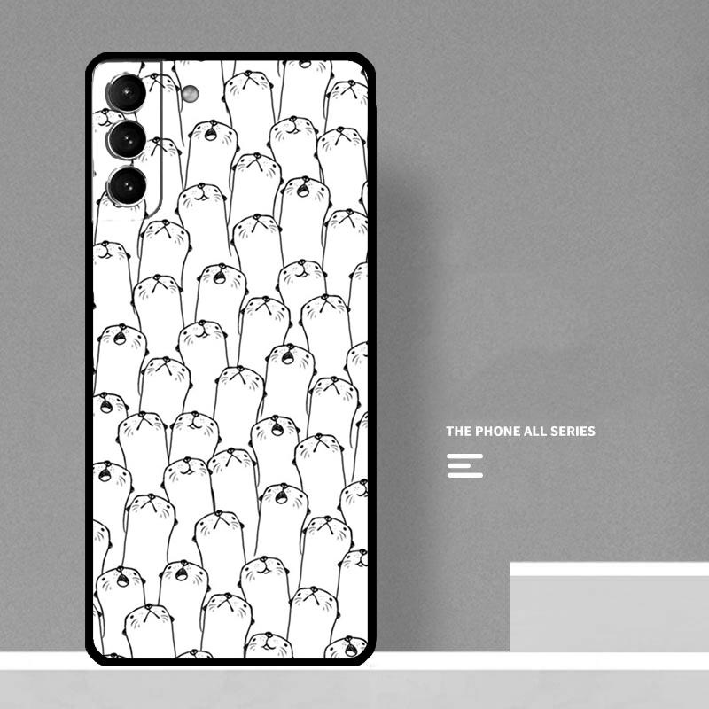 Sea Otter Pattern Phone Case For Samsung Galaxy S26 S23 Ultra S20 S21 S22 S24 S25 Plus S10 S25 FE Cover Coque