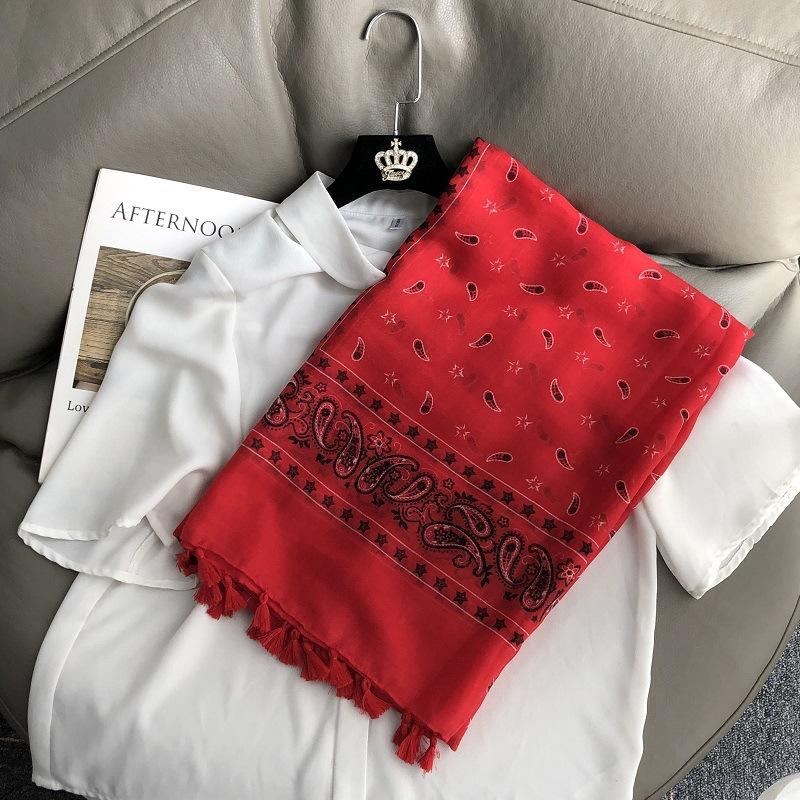 Fashion Luxury Brand Ombre Big Floral Tassel Viscose Shawl Scarf Lady Soft Thin Beach Wrap Pashmina Stole Bufandas Muslim Hijab