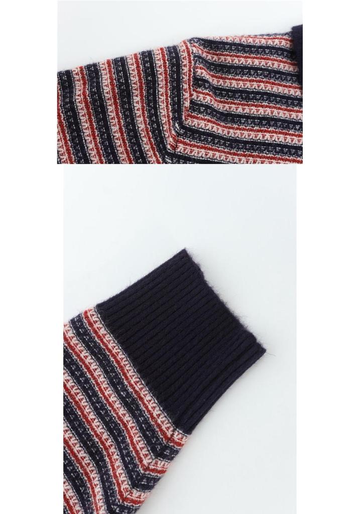 Mom's Winter Wear Lapel Knit Loose Sweater: 2026 New Style Autumn & Winter Base Layer for Middle-Aged and Elderly