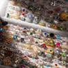 10/20/30/50Pcs/Lot Boho Fashion Luxury Colorful Rhinestone Rings Men Women Blingbling Jewelry Party Banquet Mixed Jewelry Gifts