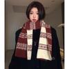 Wendebarer Schwarzer Fair Isle Winter-Snood - Gemütlicher und Stilvoller Weihnachtsstrickschal