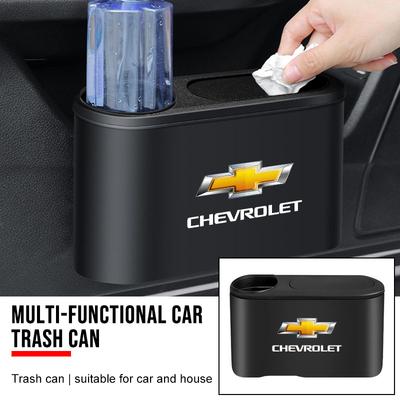 Can Auto Emblem Garbage Box Bin Storage Trash Car Accessories For Chevrolet Sail Onix Corsa Aveo Captiva Sonic Spark S10 Tracker Trax Colorado Malibu