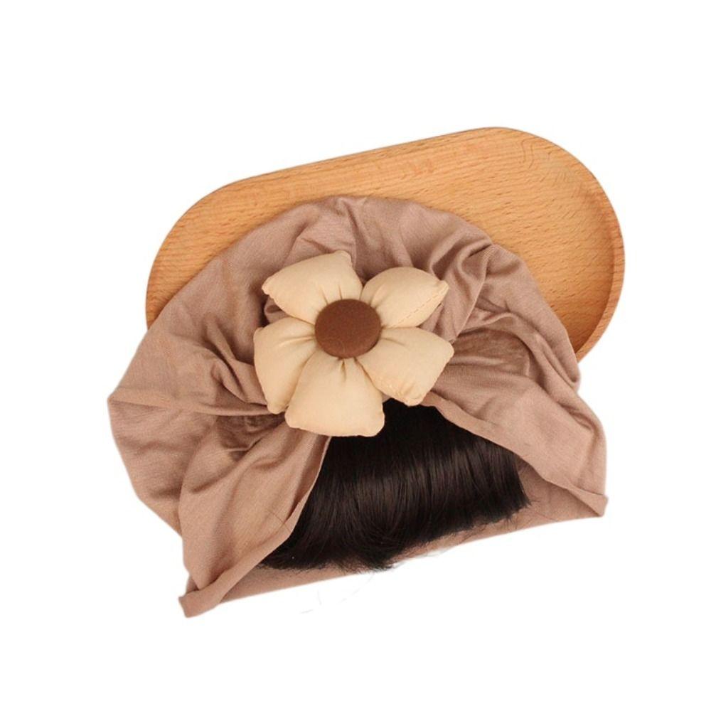 Newborn Bow Hat Wig S/M Infant Cotton Hats Hair Accessories Boys Girls Indian Caps