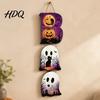 Layered Hanging Seasonal Ornament Halloween Wooden BOO Sign Creative Letter Pendants Vintage Ghost Pumpkin Black Cat