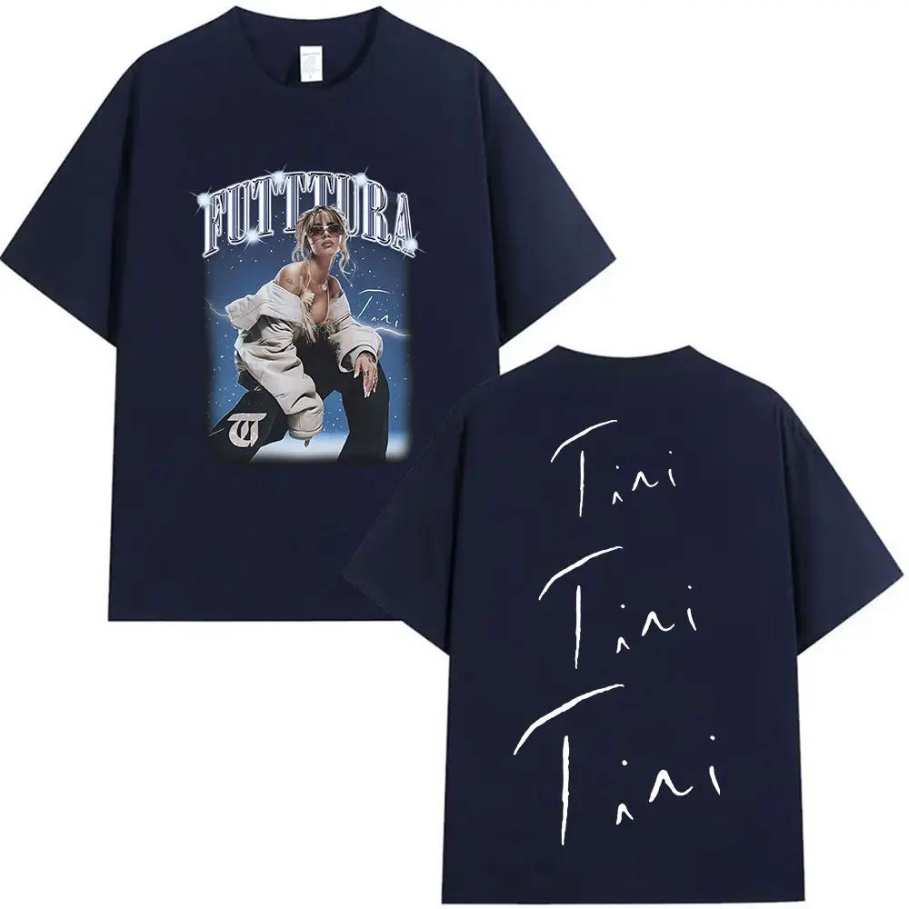 Singer TINI STOESSEL Futtura Tour New Album 2026 Graphic Tshirts Unisex Women Fashion Harajuku Short Sleeve Cotton Tees Streetwear