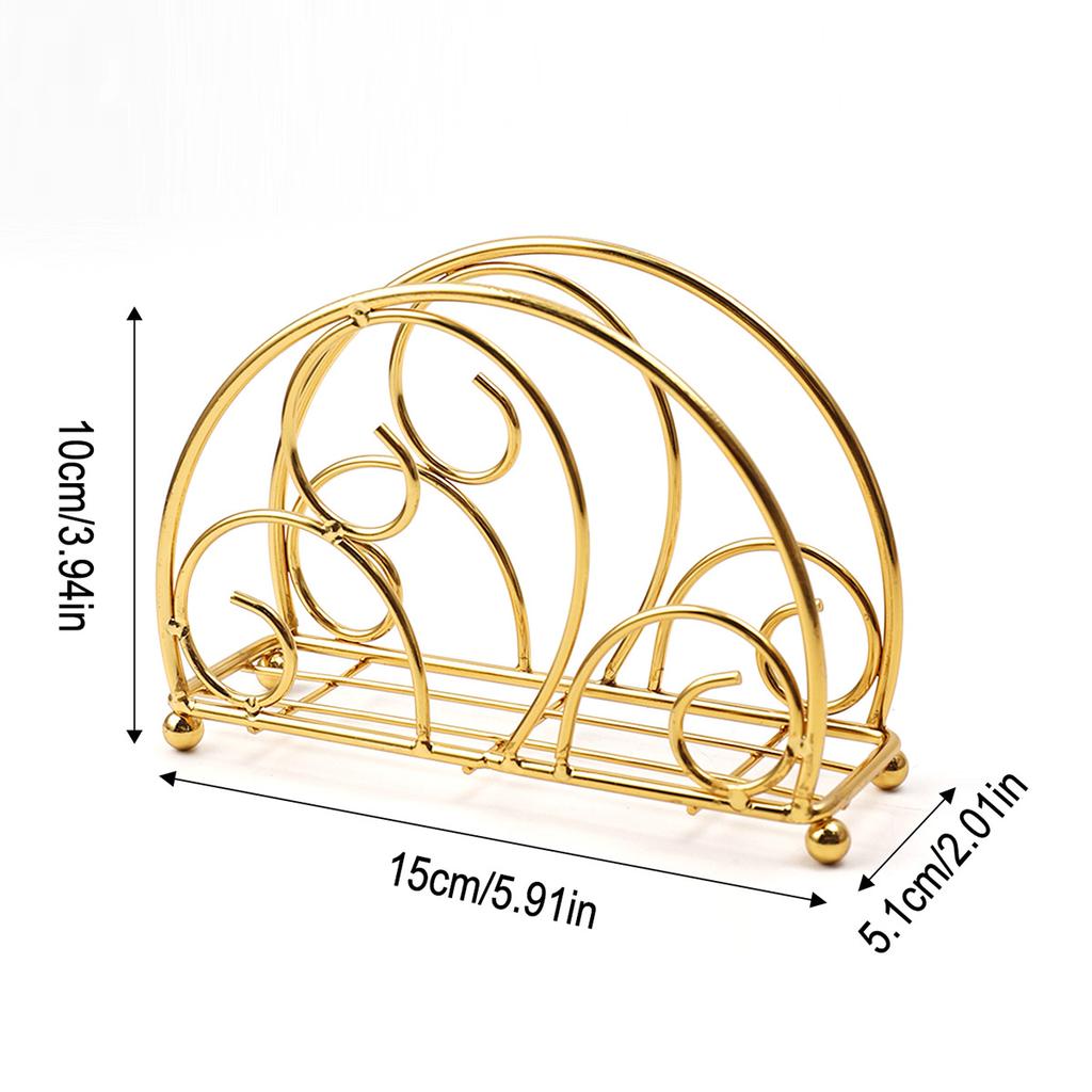 Nordic Cloud-Shaped Napkin Holder 3D Wrought Iron Hollow-Out Tissue Stand for Hotel Restaurant Decor