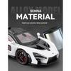 1/24 Scale Mclaren Senna Super Sports Mini GT Alloy Diecast Model Vehicle Simulation Sound & Light Birthday Gifts Box for Boyfriend
