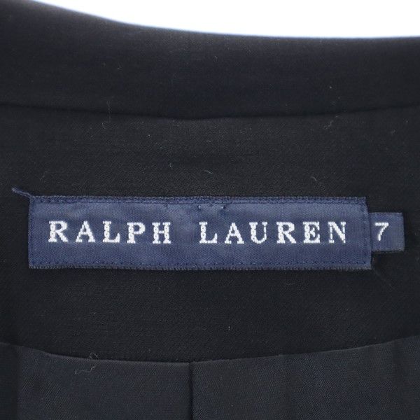 RALPH LAUREN wool blend tailored jacket 7 black Women Used