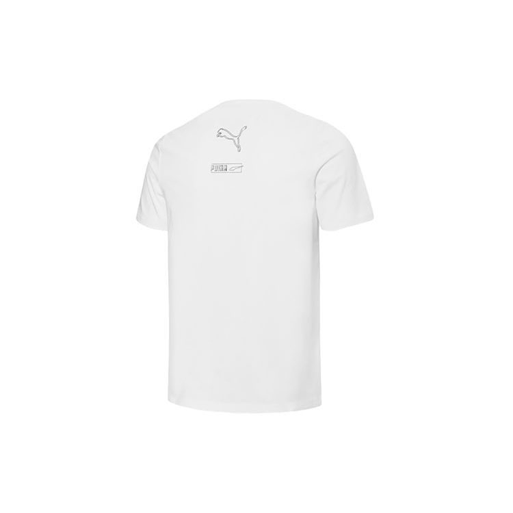 Puma Foil Graphic Tee Men Tops White 670878-02