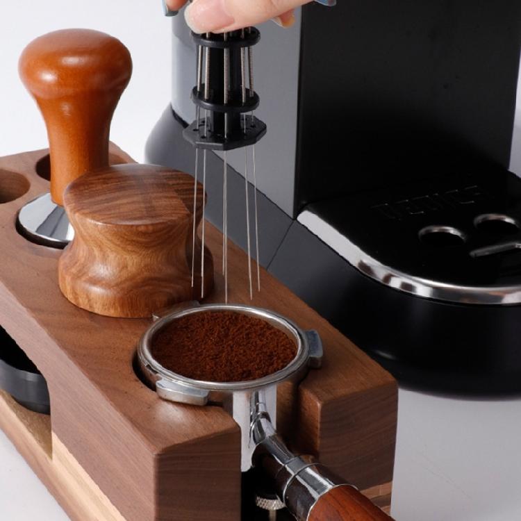 Espressokaffespadel Professionell Pulvernål Pulverfördelningsverktyg Kaffepulvernål ABS-struktur för kaffe