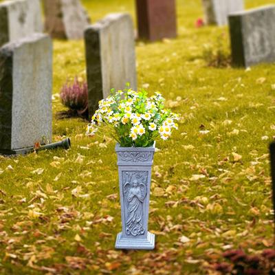 Friedhof Grab Blumenvasen Geschenk Gedenken Leicht Outdoor Kompakt Garten Praktische Dekoration Engelsvase Grabstein Dekor