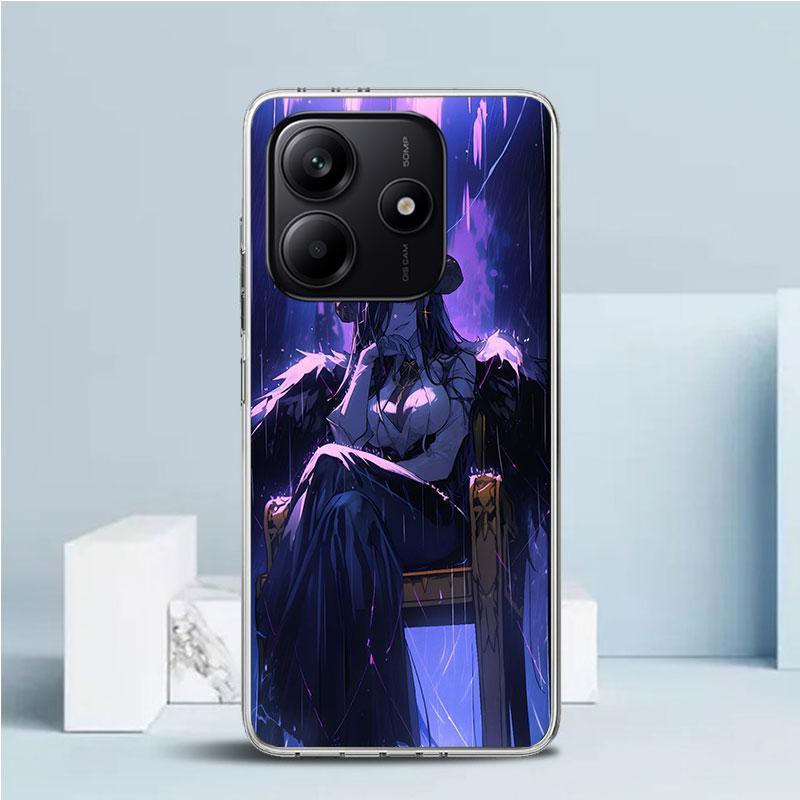 Albedo Overlord Anime Phone Case For Xiaomi Redmi Note 15 14 14S 13 12S 12 Pro Plus 11S 11 11T 11E 10S 10 + Soft TPU Back Cover