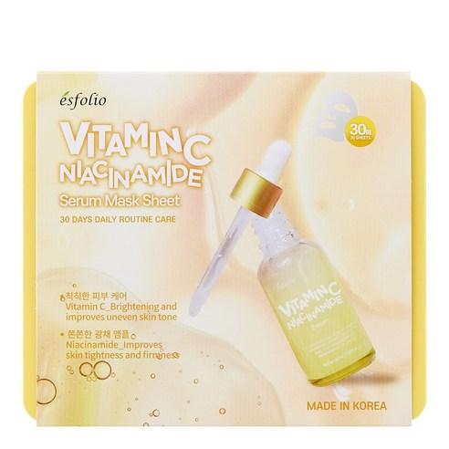 esfolio Vitamin C Essence Pull-Out Sheet Brightening Mask 30 Sheets / Made in South Korea