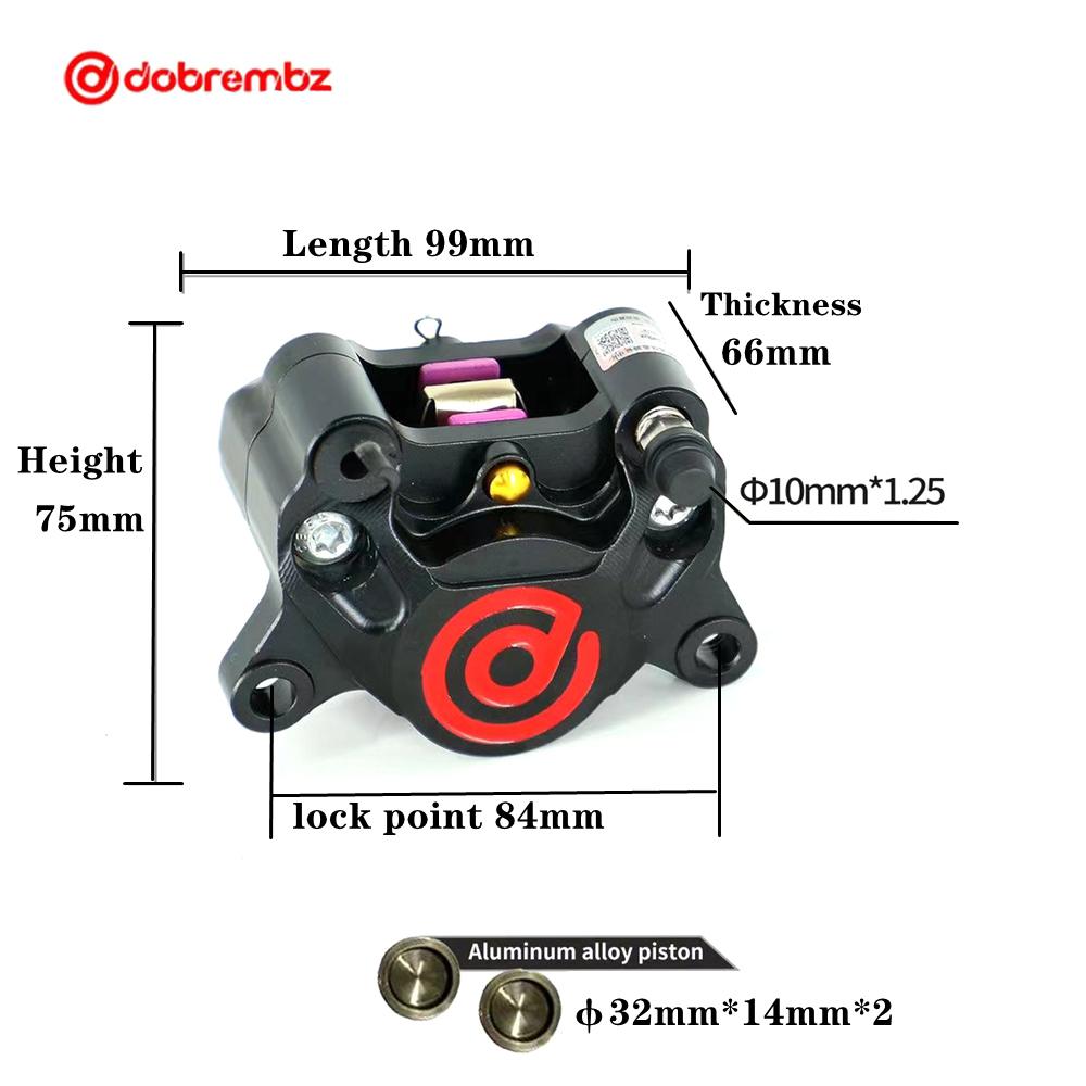 Universal Motorcycle 84mm CNC Aluminum 32mm*2Piston Brake Disc Caliper For Honda Suzuki Yamaha RSZ JOG NIU Scooter Dirt Pit Bike