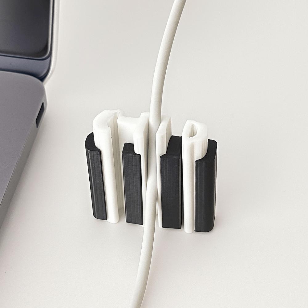 Plastic Desktop Cable Organizer Storage Desktop Cable Manager  Cable Wire Management