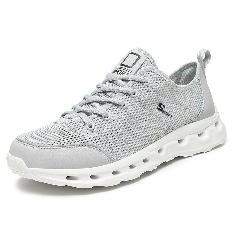 Men's shoes summer new casual large size sports shoes outdoor mesh breathable casual travel shoes driving shoes men