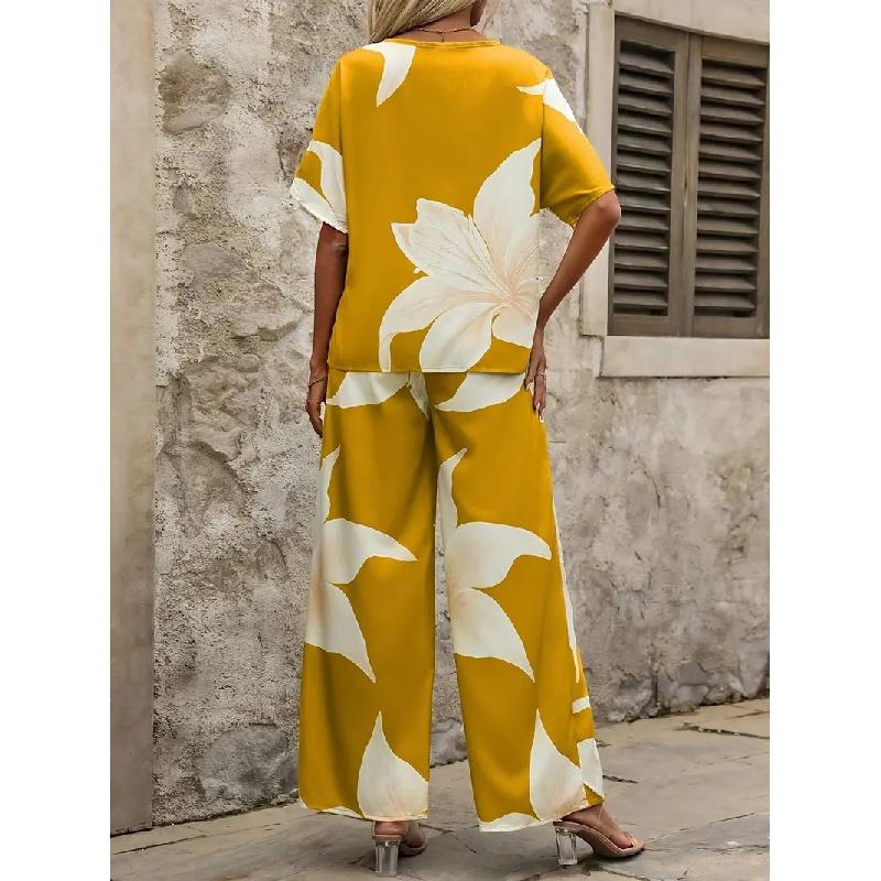 2026 New Spring/Summer Women's Fashion Casual Printed Ladies' Suit