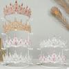 Gold White Crown Display Stand 2/3/4-Tier Jewelry Organizer  For Girl Room Exhibition
