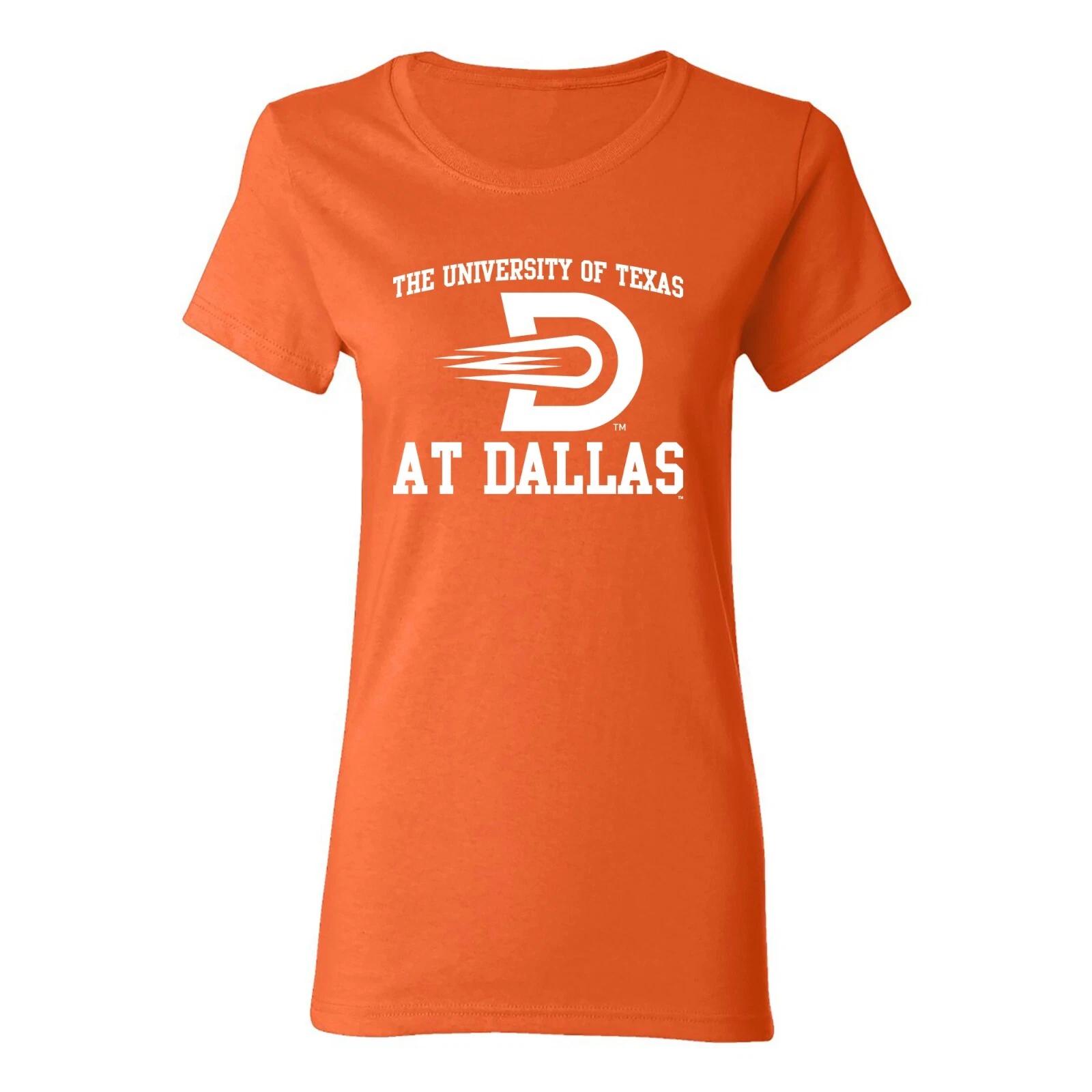 University of Texas Dallas Comets Arch Logo Women s T-Shirt - Orange 3XL