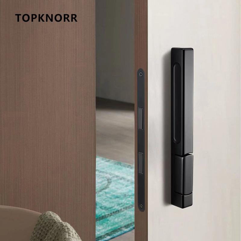 2022 New Invisible Magnetic Door Lock Interior Background Wall Storage Room Door Handle Hidden Cloakroom Gold Single Door Lock