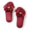 Auspicious Red Wedding Slippers Set for Bride & Groom - Spring/Summer Collection