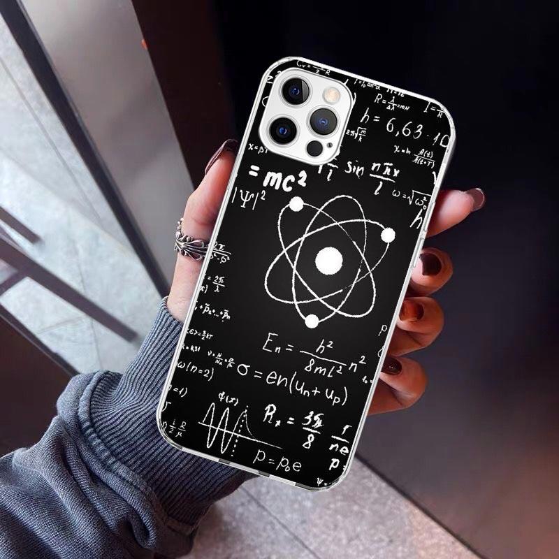 Physics Chemical Mathematics Phone Case For iPhone 17 Air 11 13 Mini 14 15 Plus 16 12 Pro Max 16E SE 7 8 Pattern Soft TPU Back C