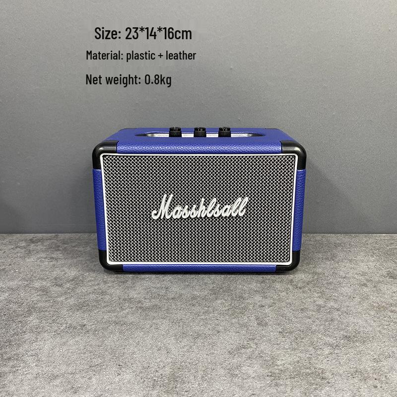 Marshall Speaker Model Ornament: Wooden Shell & Leather Wrap - Perfect for Model Home Decor