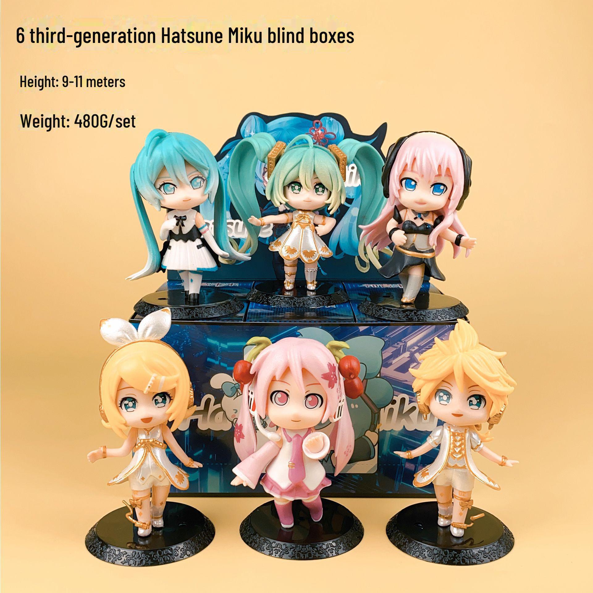 

Фігурка Hatsune Miku Q Version Blind Box - милі прикраси та прикраси торта Hatsune Miku III, 1 random piece