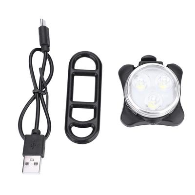 Luce Anteriore per Bici USB in Plastica Impermeabile da Esterno con Supporto