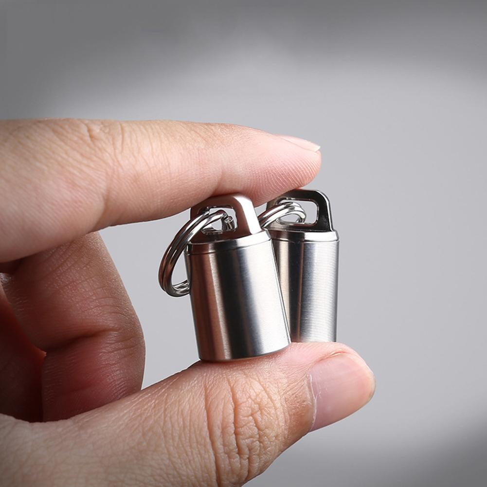 Keychain Lightweight O-ring Gasket Pill Holder Case