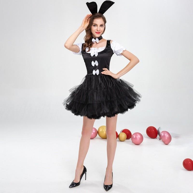 Halloween New Womens Cosplay Bunny Costume With Fluffy Skirt And Accessories For Parties Fun