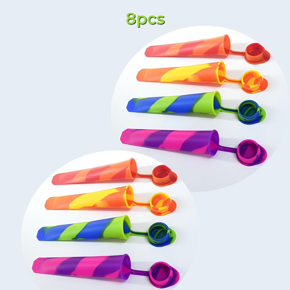 4pcs/8pcs Silicone Popsicle Molds, Reusable and Easily Detachable Popsicle Molds, Yogurt Bars, and Jelly, Kitchen Tools and Accessories