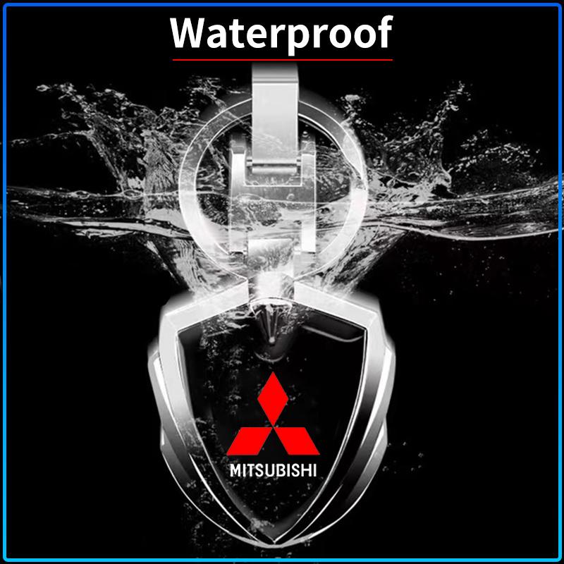 For Mitsubishi Lancer 7 8 I200 Pajero Montero Sport Outlander ASX Mirage Eclipse Car Key Chain Keyring Pendant Metal Keychain Holder Accessories