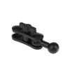 Adaptateur d'extension de support à bille en alliage 17 mm Tige d'extension rotative Pour évents de voiture Tableau de bord Supports de téléphone Accessoires