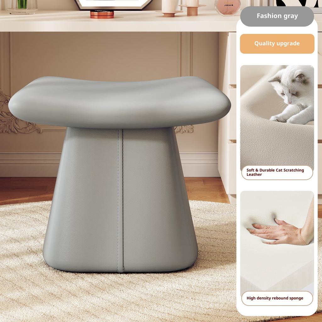 Bedroom Makeup Bench, High-end Feeling, Piano and Shoe Changing Stool, Household Leather Sofa Chair, Skin Friendly, Breathable