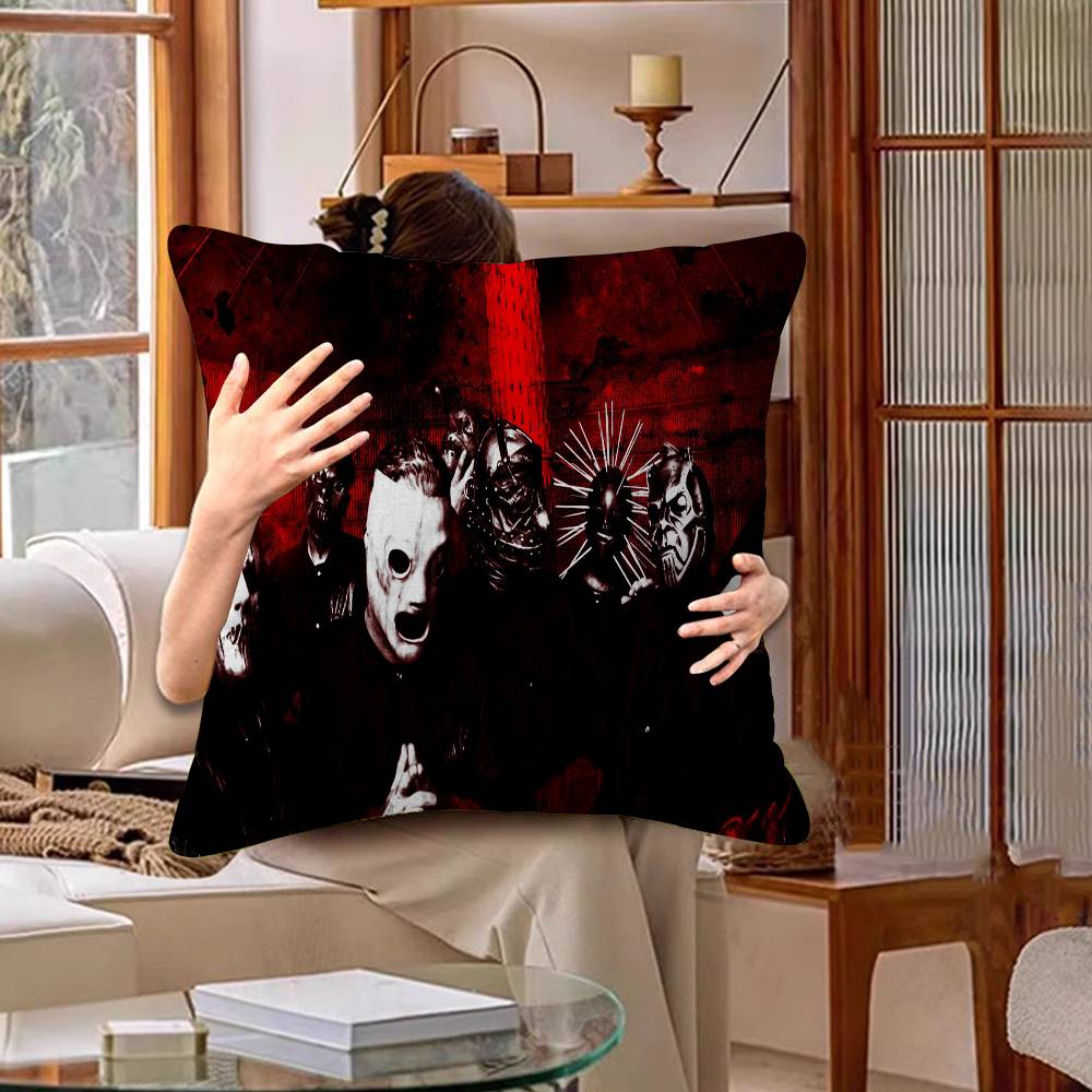 S-SlipKnotS Band Logo Personalized Picture Text Home Decorative Pillows Household Gifts 45x45cm