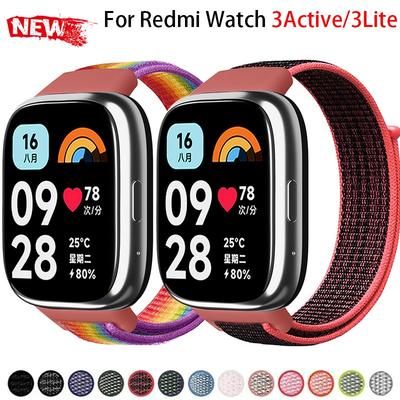 Nylon Loop for Redmi Watch 3 Active/ 3 Lite Band Accessories Sport Breathable Replacement Correa for Redmi 3Active 3Lite Strap