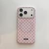 iPhone 17 ProMax Polka Dot Matte Magnetic Case, Fits iPhone 15/14/16P, Solid Color, Full Screen, Female Design