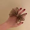 Organza Hair Ties Mesh Rhinestone Ponytail Hair Accessories Sweet Elastic Hair Bands  Women Girls