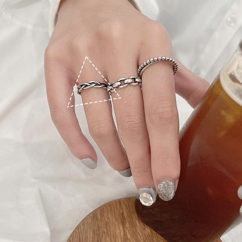 

Винтажное Минималистичное Регулируемое Кольцо из Стерлингового Серебра 925 пробы для Женщин Open Adjustable